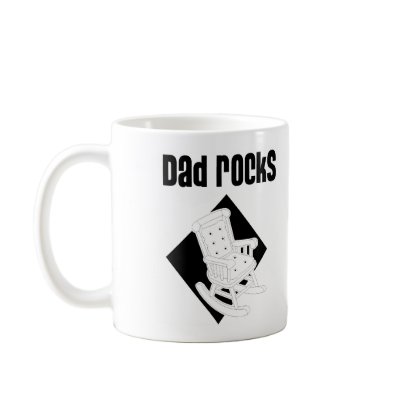 Dad Rocks Coffee Mug by MotherandFatherGifts