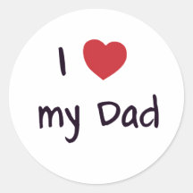 Dad Round Sticker