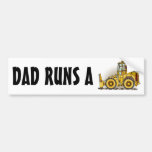Dad Runs A Soil Compactor Bumper Sticker