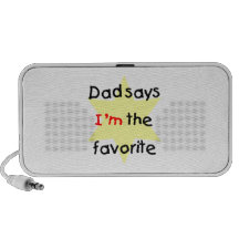 Dad Says I'm The Favourite (yellow) Speaker