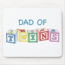 Dad Twins Blocks Mouse Mats
