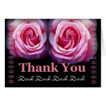 DAD - Wedding Thank You with Pink Roses and Lace Cards