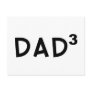 Dad x 3 post card