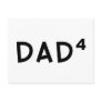 Dad x 4 postcards