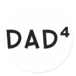 Dad x 4 stickers