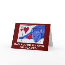 DAD You're My King of Hearts Card
