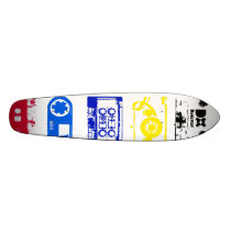 Dadawan K7 tapes vintage colours skate board