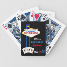 Dadchelor Party Personalized Playing Cards