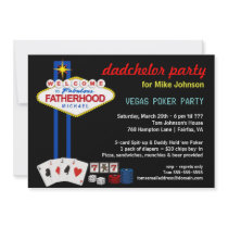 Dadchelor Party - Vegas Casino Style Invitations