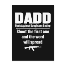 dadd - dads against daughters dating funny postcards