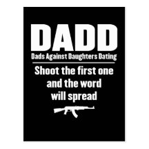dadd - dads against daughters dating funny postcards