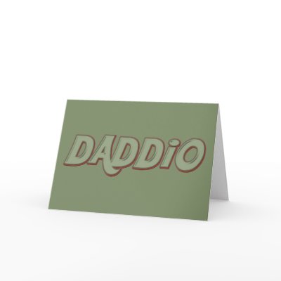 Daddio Card by pinkinkart