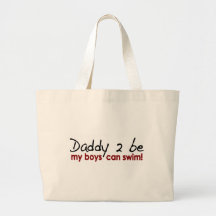 Daddy 2 Be Boys Can Swim Tote Bag
