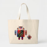 Daddy and Baby Android  -  Art101 by Navin Tote Bag