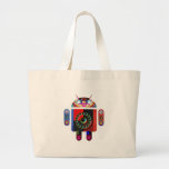 Daddy and Baby Android  -  Art101 by Navin Tote Bag