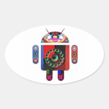 Daddy and Baby Android  -  Art101 by Navin Stickers