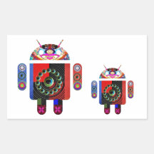 Daddy and Baby Android  -  Art101 by Navin Stickers