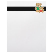 Daddy and Baby Boy Bear Personalized Letterhead