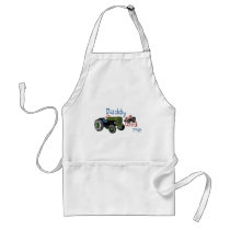 Daddy and Me Girl Tractors Apron