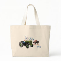 Daddy and Me Girl Tractors Canvas Bags