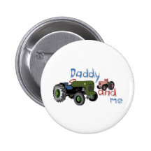 Daddy and Me Girl Tractors Buttons