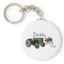 Daddy and Me Girl Tractors Key Chains