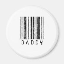 Daddy Barcode Fridge Magnets