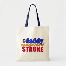 Daddy Conquered Stroke Canvas Bags