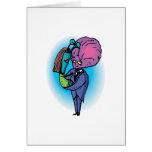 Daddy Daughter Aliens Greeting Card