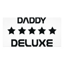 daddy deluxe icon personalized photo card