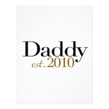 Daddy Est 2010 Letterhead Template