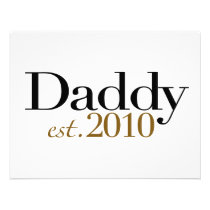 Daddy Est 2010 invitations