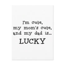 Daddy is Lucky Item Post Cards