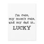 Daddy is Lucky Item Post Cards