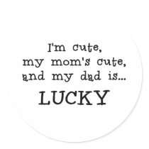 Daddy is Lucky Item Stickers