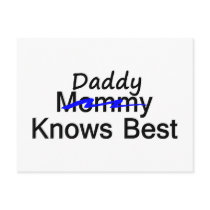 Daddy Knows Best Postcards