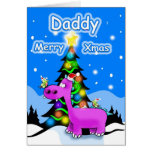 Daddy merry xmas greeting cards