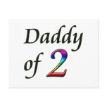 DADDY OF 2 POST CARDS
