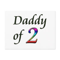 DADDY OF 2 POST CARDS