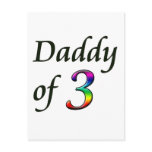 DADDY OF 3 postcards