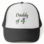 DADDY OF 4 TRUCKER HAT