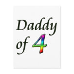 DADDY OF 4 POST CARDS