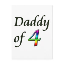 DADDY OF 4 POST CARDS