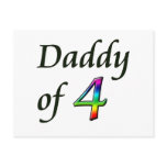 DADDY OF 4 POST CARDS