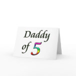DADDY OF 5 CARD