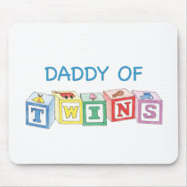 Daddy of Twins Blocks Mouse Pads