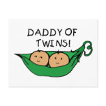 Daddy of Twins Pod Post Card