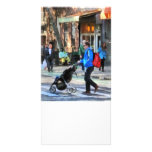 Daddy Pushing Stroller Greenwich Village Picture Card