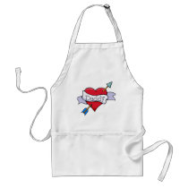 Daddy Tat Heart Apron