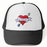 Daddy Tat Heart Trucker Hats